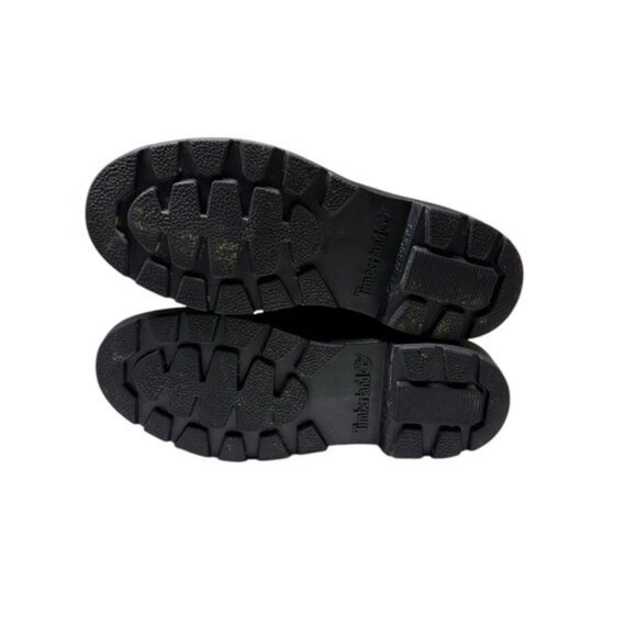 Timberland Women 6 Inch Classic Boots Size 6 Black Leather Tain Water Re… - Picture 9 of 11